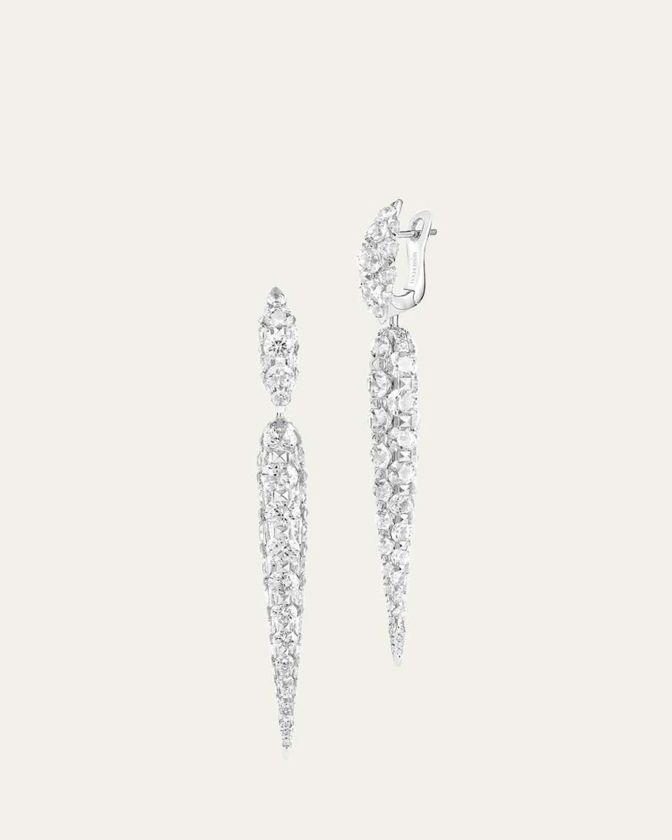 18K Merveilles Icicle Diamond Medium Earrings